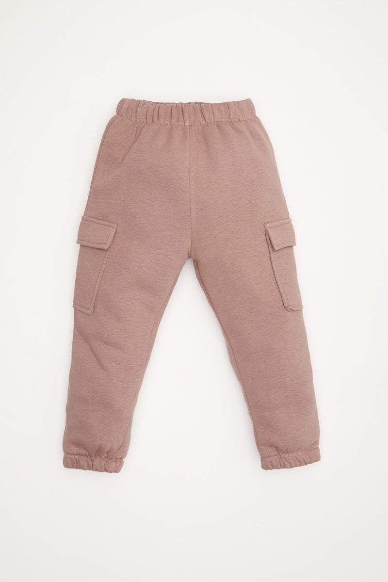 ديفاكتو طقم بيبي بناتي سويت شيرت وسويت بانتس تقيل - قطعتين - Image 2