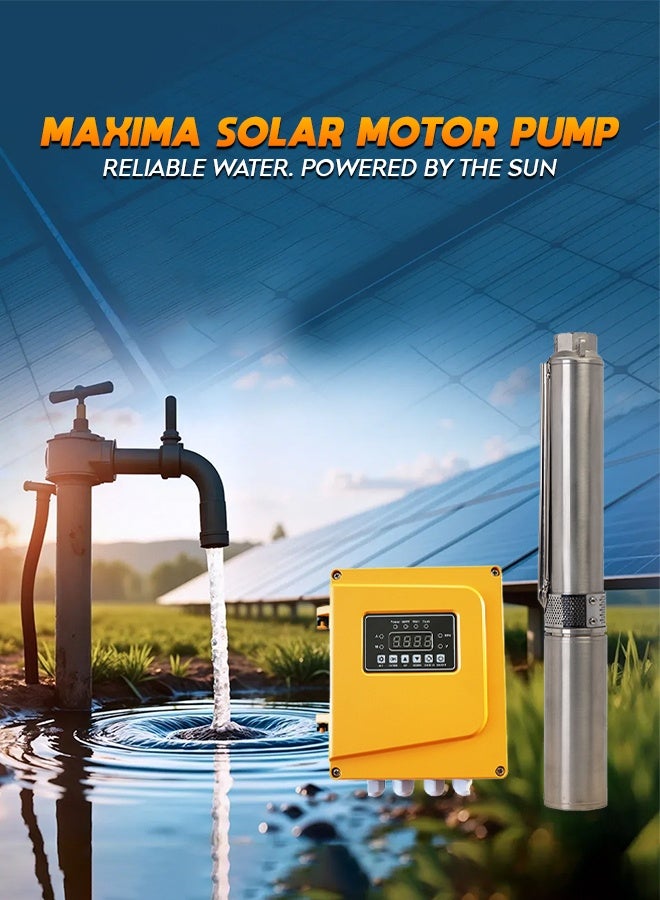 Maxima Water Solar Pump SPW2-5P-X-0.6K-DC 0.6KW DC High Efficiency Solar Pump for Irrigation, Farming, Bore Wells, Garden Watering, Remote Areas & Sustainable Water Supply - Image 2