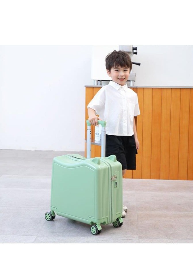 Golden Cabin Luggage Suitcase Children's Cycling Luggage Boarding Luggage Wear-resistant Combination Lock Suitcase Carry On Zipper Suitcase Travel Carry-Ons  - Image 2