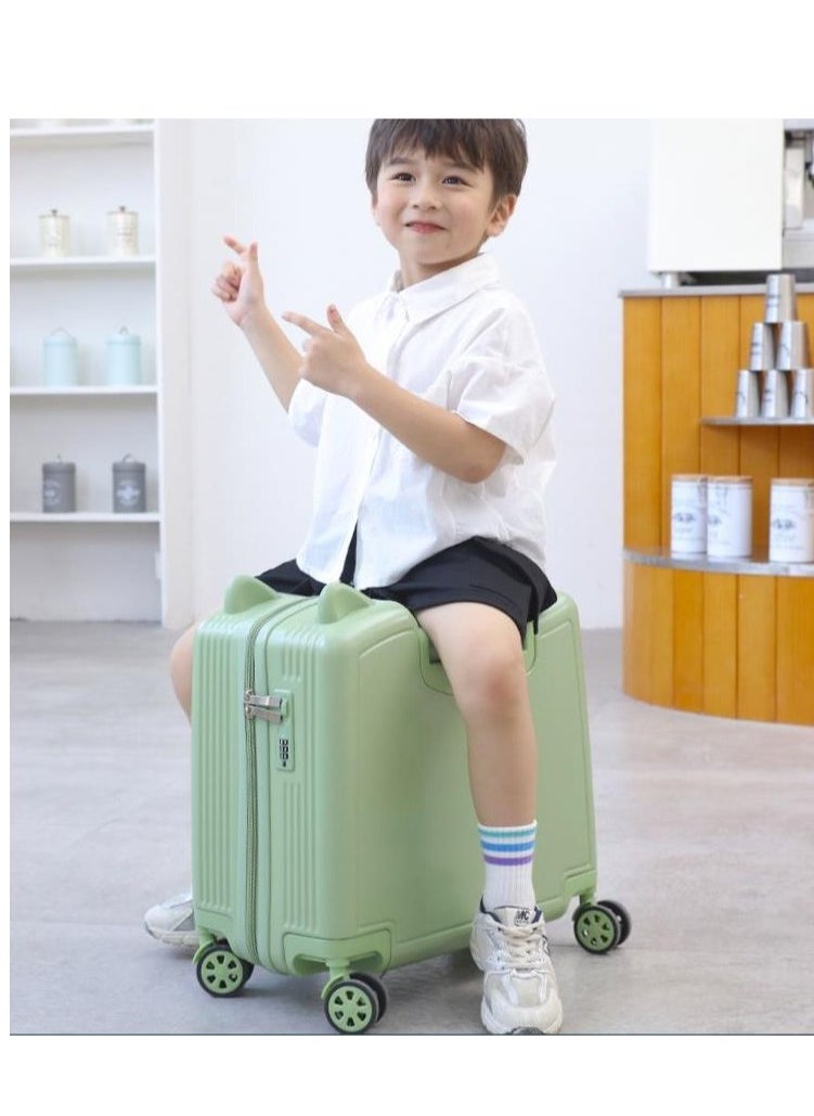 Golden Cabin Luggage Suitcase Children's Cycling Luggage Boarding Luggage Wear-resistant Combination Lock Suitcase Carry On Zipper Suitcase Travel Carry-Ons  - Image 3