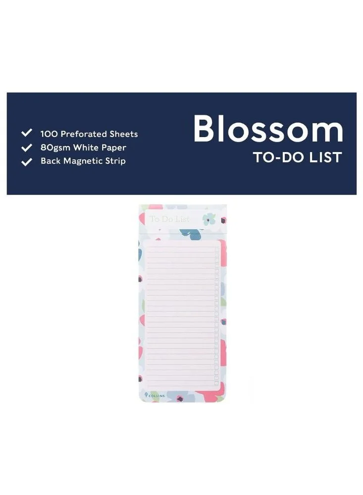 Collins Collins DPTDSL-BL Slim Magnetic List Pad, Blossom