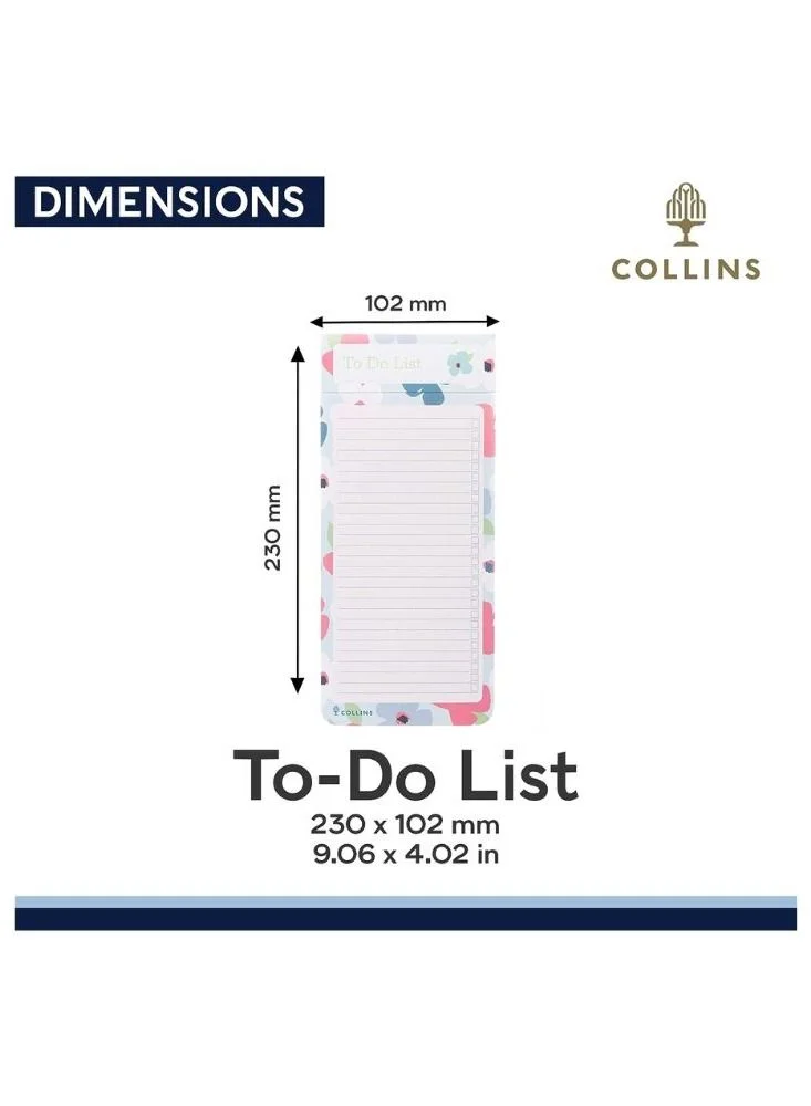 Collins Collins DPTDSL-BL Slim Magnetic List Pad, Blossom