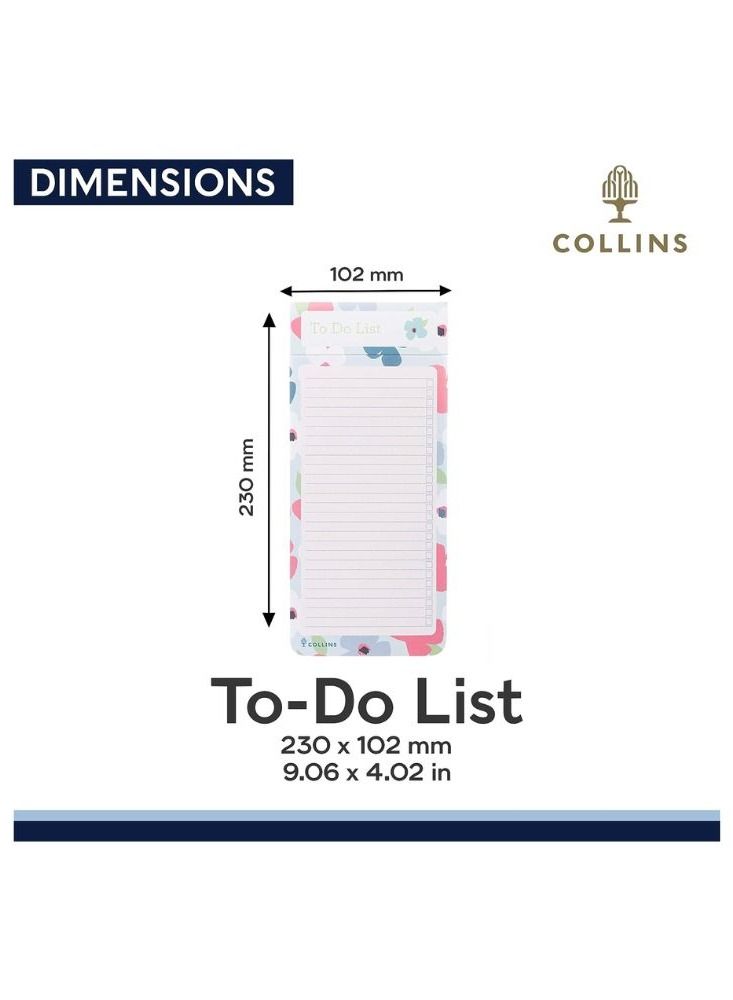 كولينز دفتر قوائم مغناطيسي رفيع كولينز دي بي تي دي إس إل-بي إل، بلوسوم - Image 3