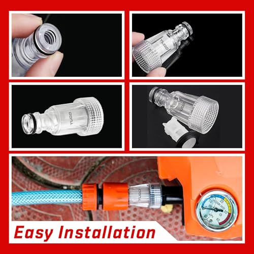 TUQO 3/4" Inlet Water Filter Nozzle (Pack of 2) | Universal Connector for High-Pressure Washers | Compatible with TUQO, Bosch, Karcher, JPT, Starq, Agaro & More | Durable & Leak-Proof – Model WF60 - Image 3