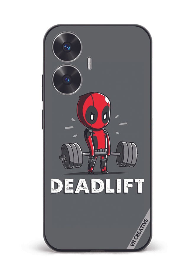 VR CREATIVE Protective Case Cover For Realme C55 Deadlift Design Multicolour - Image 1