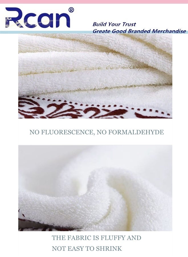 ركان طقم مناشف حمام من 4 قطع، مصنوع من القطن 100%، سريع الجفاف، متعدد الألوان، مناسب للرجال والنساء، بمقاس 73×33 سم. - Image 4