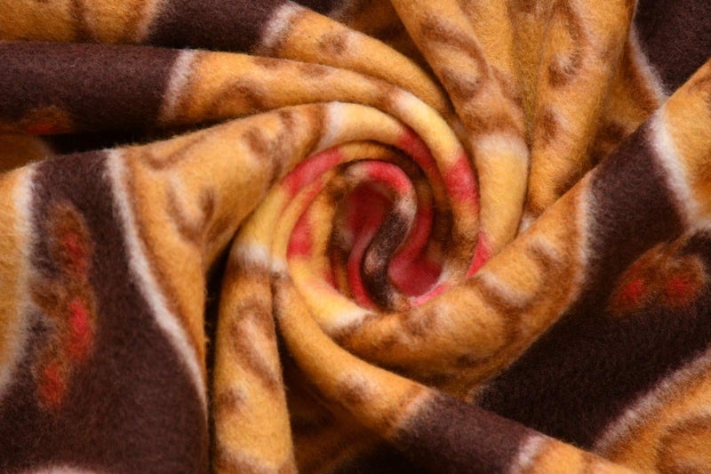 Temoli® Elastic Fitted Warm bedsheets King Size, King Size Warm bedsheets for Winter with Elastic and 2 Pillow Cover. (Flower-Brown) - Image 3