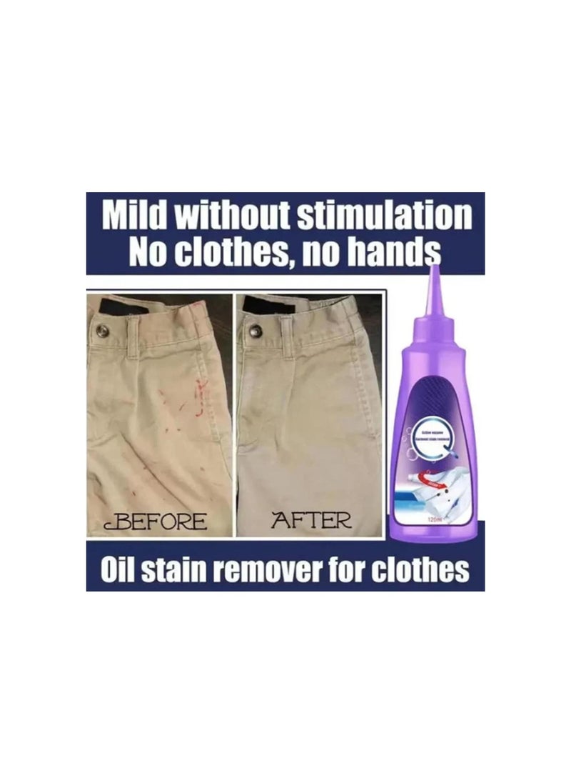 Generic - Active Enzyme Laundry Stain Remover Purple Bottle, Symmetry Stain Remover, Graceiful Stain Remover, Enzyme Stain Remover for Clothes (Purple Bottle-1PC) - Image 1