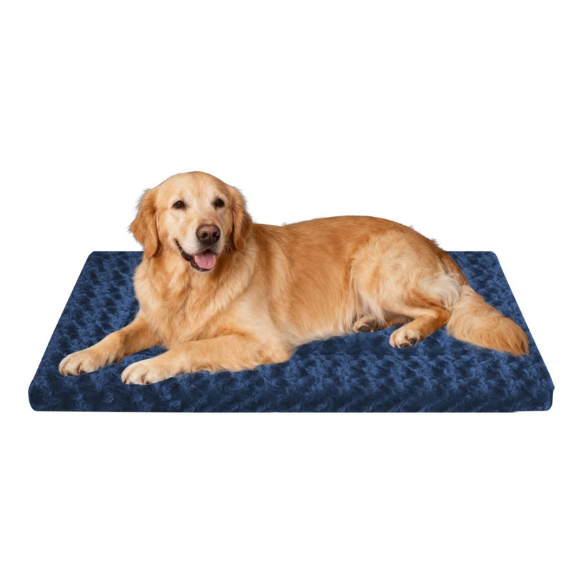 pobopobo Dog Beds Crate Pad, Dog Bed Mat for Large Dogs Sleeping, Soft, Durable, Washable & Anti-Slip Crate Pads, Reversible Kennel Mat L(35â€*23â€œ*1.5â€) - Image 1