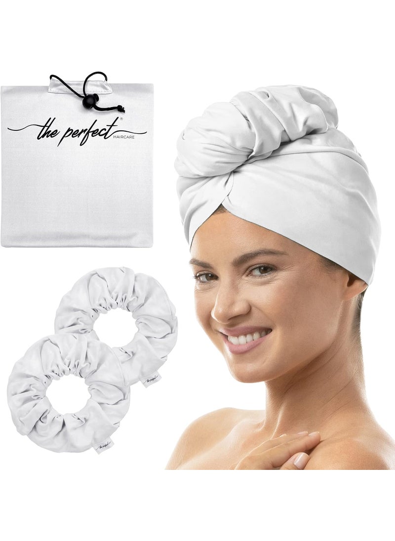 THE PERFECT HAIRCARE - THE PERFECT HAIRCARE Microfiber Hair Towel Wrap  2 Smooth Large Hair Drying Tie for Wet Hair  AntiFrizz Gentle Absorbent Hair Scrunchies or Face Washing Wristband - Image 1