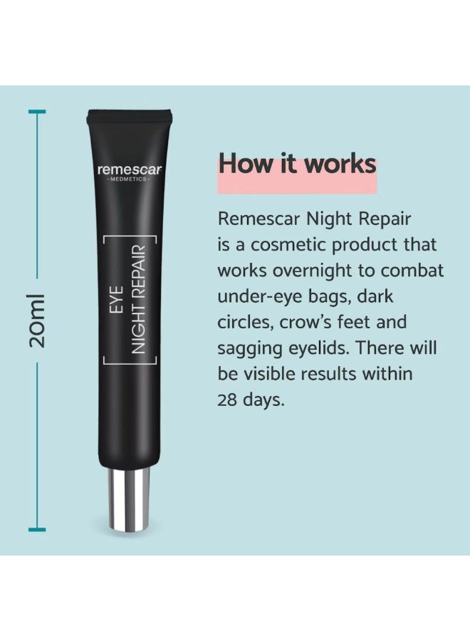 Remescar Night Repair Eye Contour Nourishing and Re-Tightening 20ml - Image 2