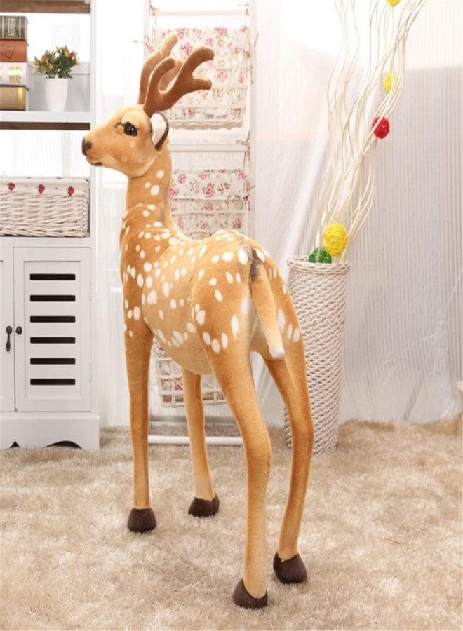 Tickles Standing Deer Soft Stuffed Plush Animal Toy for Kids Boys & Girls Birthday Gift (Size: 30 cm; Color: Brown) - Image 2