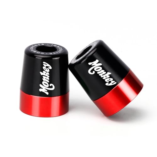Mokiton Handlebar Bar Ends Hand Grips Plug Caps Compatible with Honda Monkey 125M 125MA 2019-2023 2024 2025 | Motorcycle Balance Pad z125m z125ma Monkey 125 Accessories (red) - Image 5