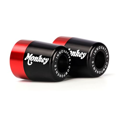 Mokiton Handlebar Bar Ends Hand Grips Plug Caps Compatible with Honda Monkey 125M 125MA 2019-2023 2024 2025 | Motorcycle Balance Pad z125m z125ma Monkey 125 Accessories (red) - Image 1