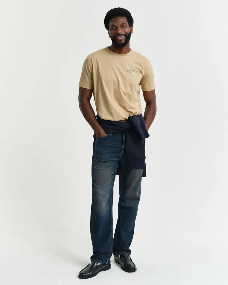 GANT Gant Printed Graphic Ss T-Shirt