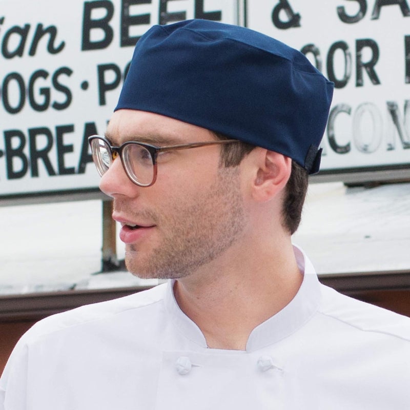 Uncommon Threads Unisex Chef Beanie Hat Cap, Adjustable - Image 3