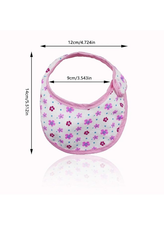 DC-BEAUTIFUL 4 Pcs Doll Diapers Doll Underwear and 2 Pcs Doll Bibs for 14-18 Inch Baby Dolls, Suitable for Infant Baby Doll Girls Boys  - Image 4