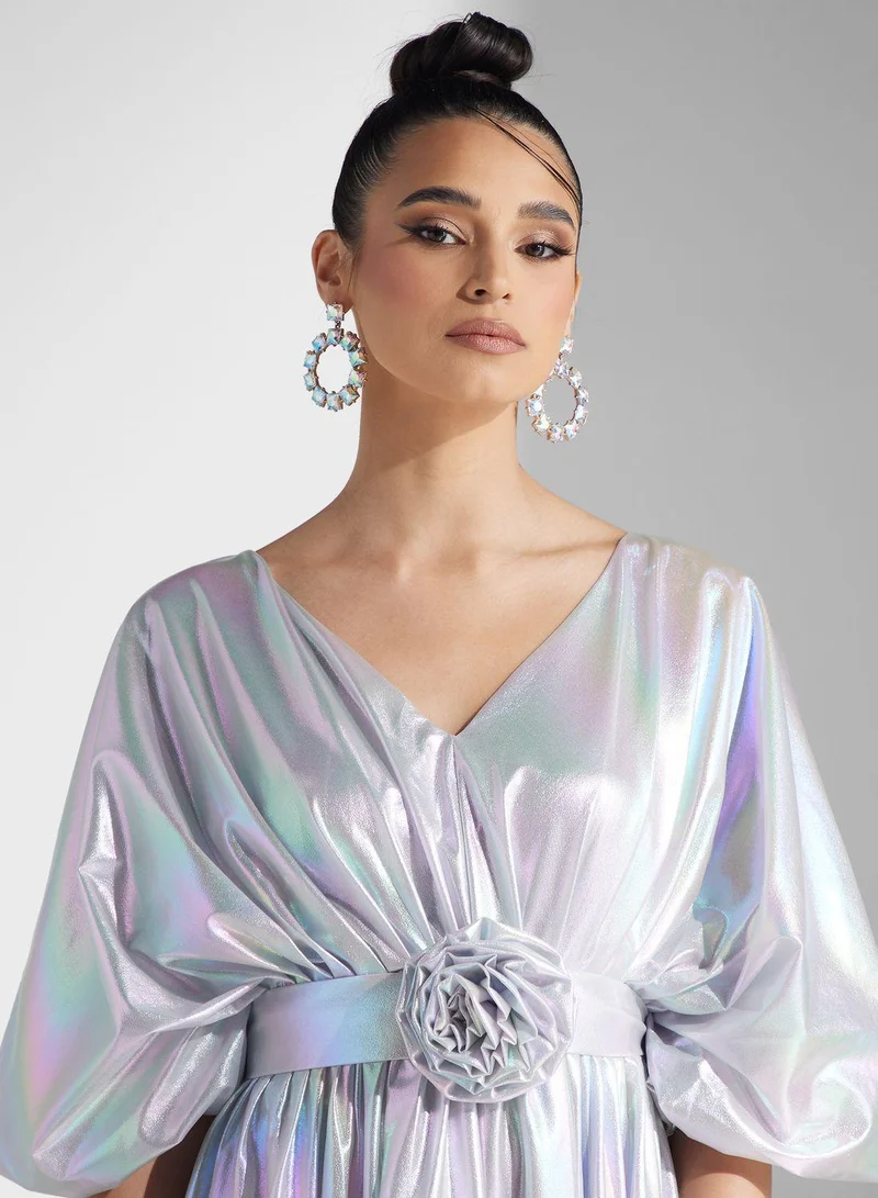 Golden Apple Iridescent Maxi Dress