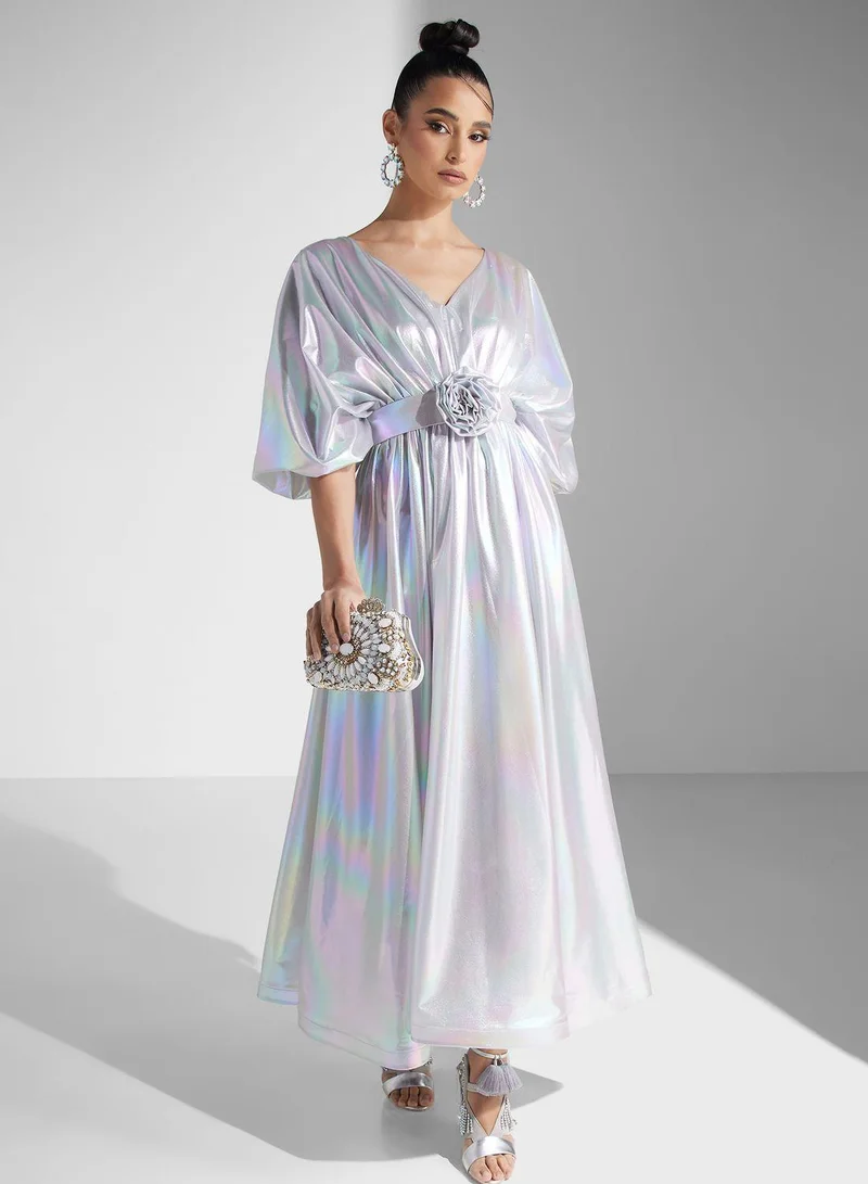 Golden Apple Iridescent Maxi Dress