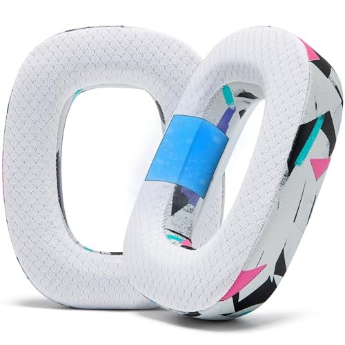WC فريز A30 - وسائد أذن جل تبريد متوافقة مع سماعات Logitech Astro A30 من Wicked Cushions - رفع مستوى الراحة، المتانة، السماكة وعزل الصوت لجلسات الألعاب الملحمية | أبيض 90's - Image 1