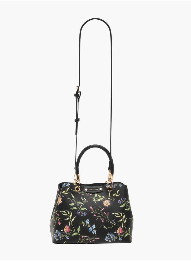 Flora Bella By Shoexpress Womens Floral Print Tote Bag With Zip Closure  - Image 2