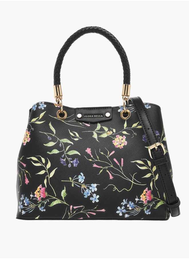 Flora Bella By Shoexpress Womens Floral Print Tote Bag With Zip Closure  - Image 1