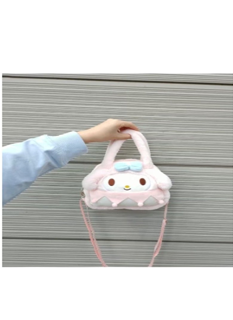 Sanrio Melody Plush Crossbody Bag with Adjustable Shoulder Strap Wallet Purse Shoulder Bag Coin Pouch Accessories for Women Girls  - Image 3