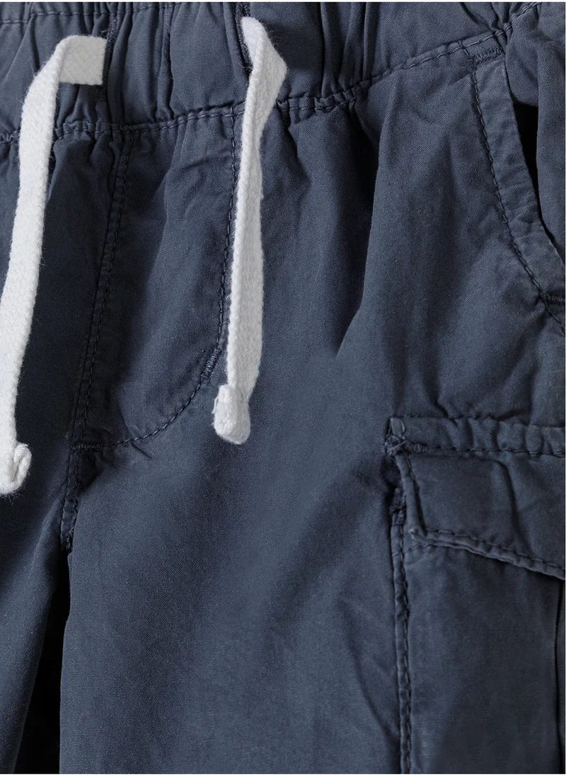 MINOTI Kids Poplin Cargo Shorts
