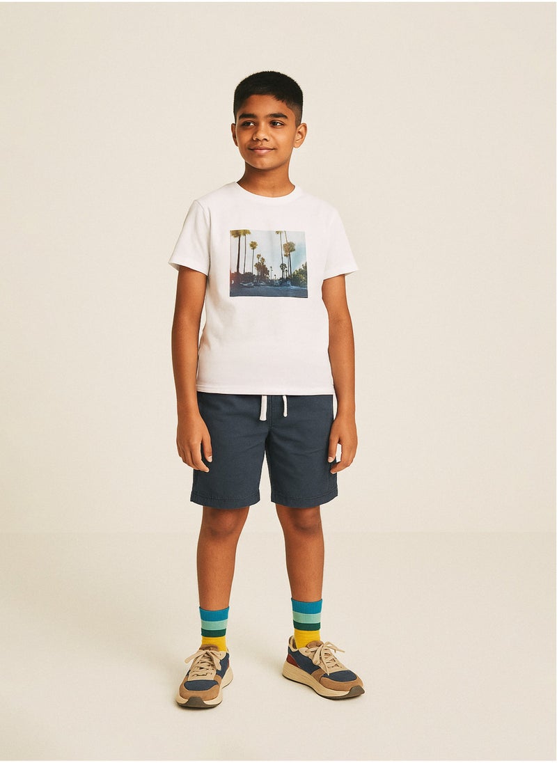 مينوتي شورت كارجو بوبلين للأطفال - Image 1