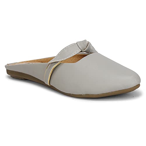 Denill Comfortable, Stylish Bellies for Women and Girls UK- 3 Grey - Image 1