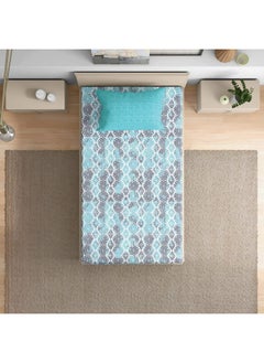 Wakefit Wakefit Bedsheet for Single Bed, Bedsheet for Single Bed Cotton, Single Bedsheet with Pillow Covers, 144 TC 100% Cotton with 1 Pillow Covers (Elastic Fitted Sheet 72X36 : Seher), Multicolor  - Image 4