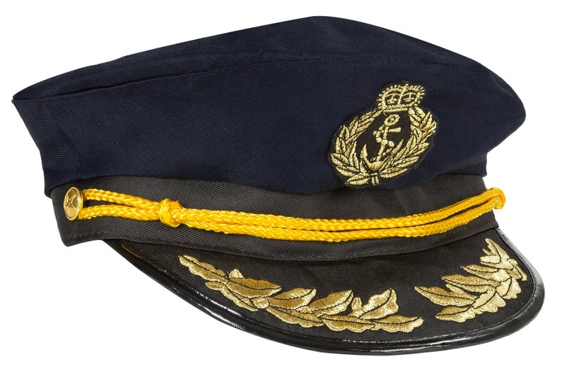 Rubies Navy Blue Captain Hat for Adults Mens No Size - Image 2