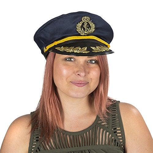 Rubies Navy Blue Captain Hat for Adults Mens No Size - Image 3