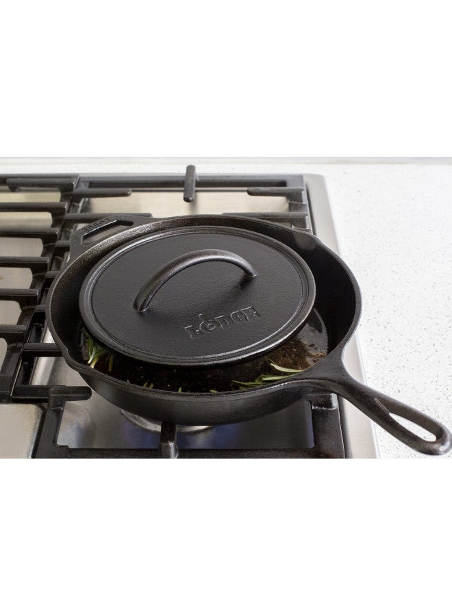 Lodge ضغط شواية مسطحة دائري من الحديد الزهر 8 بوصات - Image 2