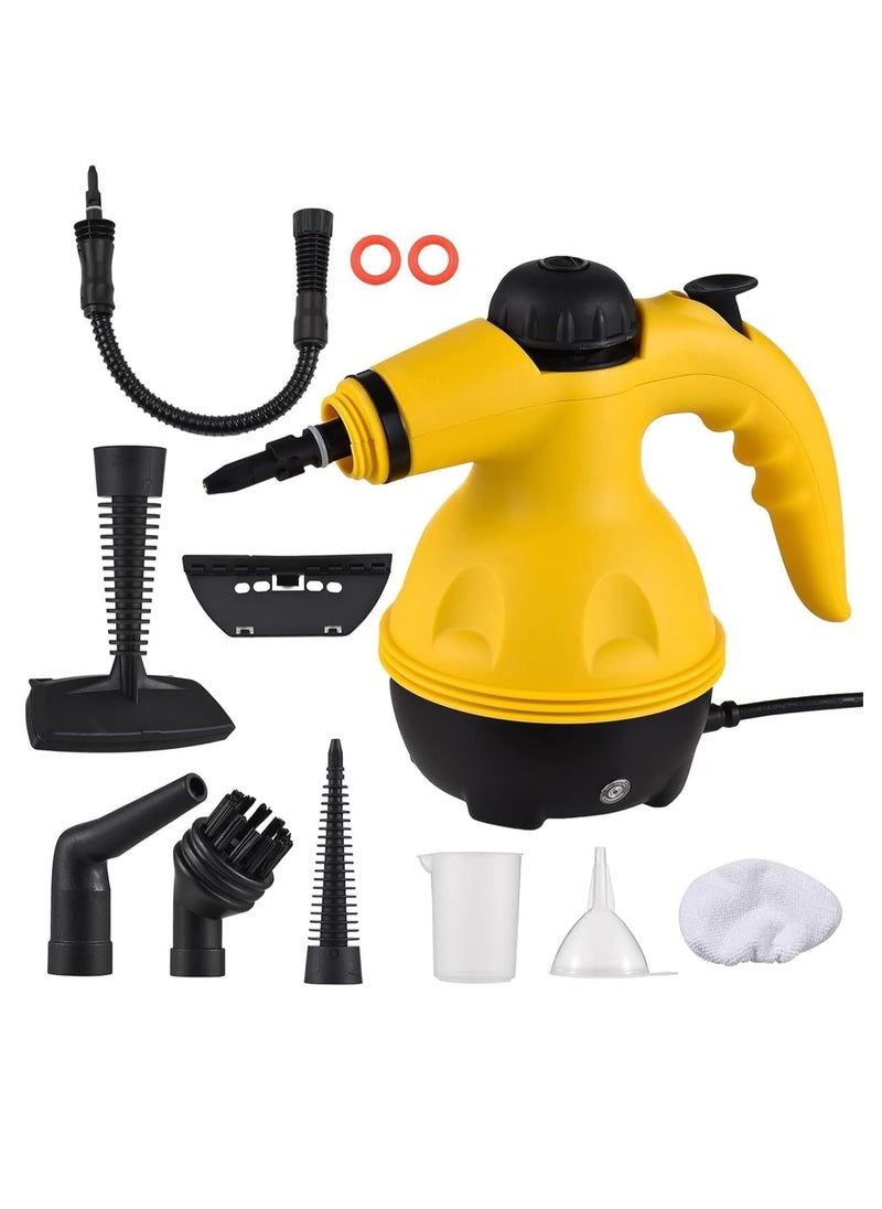 DLC Portable Handheld Steam Cleaner 1000W Multifunctional High Temperature Pressurized Steam Cleaning Machine with 9PCS Accessory for Kitchen Sofa Bathroom Car Window  - Image 2
