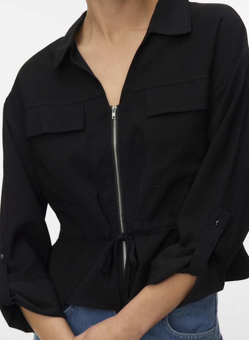 VERO MODA VMKATIE LS SHIRT WVN NOOS - Image 4