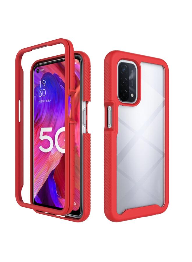 S-TOP Case For OPPO A54 5G / A74 5G Starry Sky Solid Color Series Shockproof PC + TPU Case - Image 1