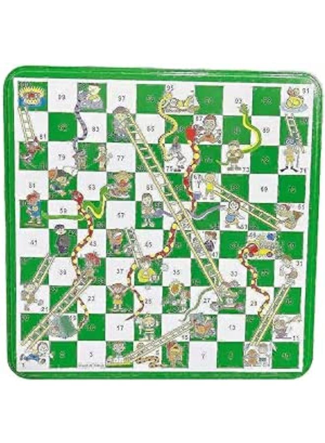 مجموعة لعبة لوحة الثعابين والسلالم المغناطيسية لعبة البطاقات الكلاسيكية