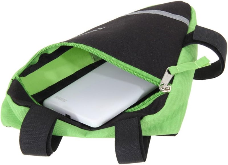 MOOCY Bike Bag, Bicycle Frame Bag,Cycling Accessories Pack for Phone, Wallet, Keys, Tools, Use for Road Bike MTB Commute Bicycle Bike Accessories - Image 5