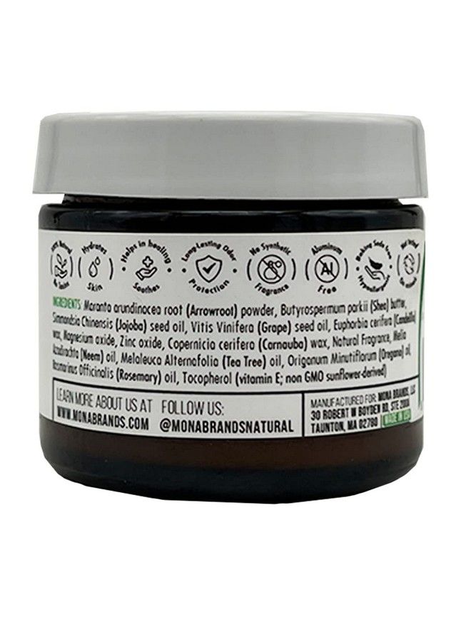 MONA Mother Nature's Innovation Mona Brands Deodorizing Allnatural Foot Balm | Moisturizes & Protects Dry Callused Feet | Eliminates Unwanted Odors | 100% Natural & Vegan Formula (Eucalyptus & Lemon 2.0 Oz (Pack Of 1))  - Image 3