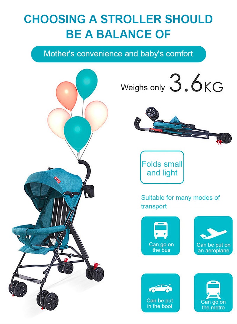 ما بيبي ضوء قابلة للطي عربة طفل تنفس ، ذات جودة عالية في اتجاه واحد عربة طفل - Image 3