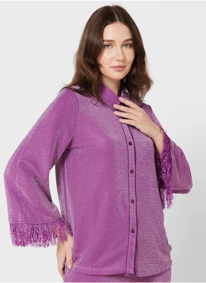 CHELSEA PEERS Button Down Shirt & Pyjama Set