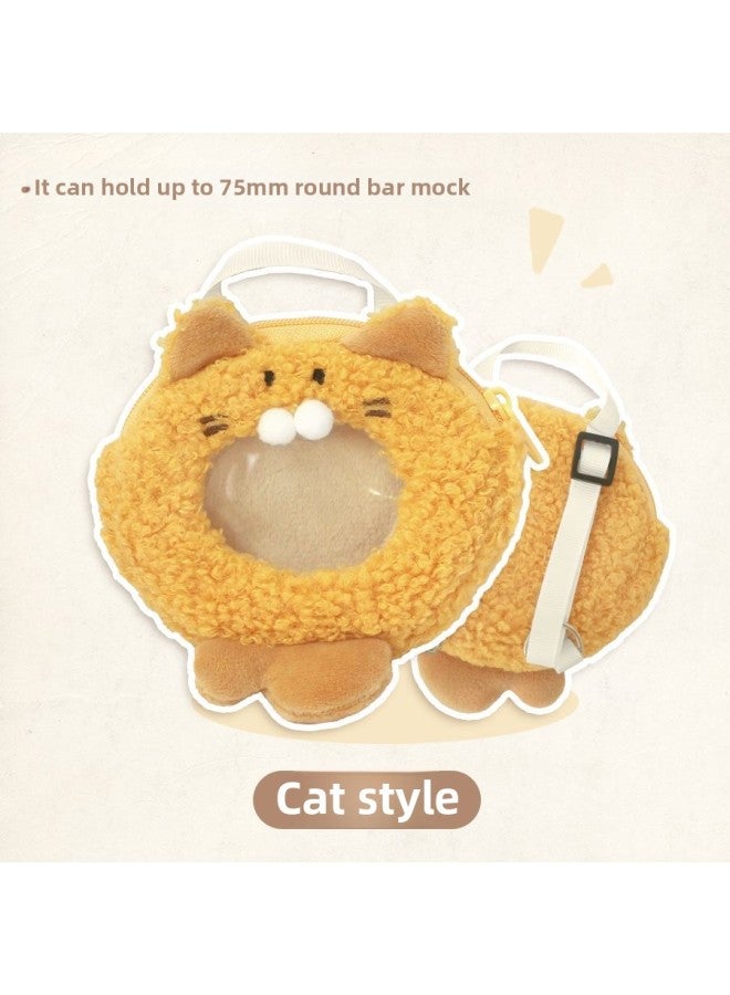 Cosmos Store Tempura Series 15cm Ob11 Size Cotton Doll Bjd Doll Baby Bag Yum Pain Bag-Color:Kitten Style Cloth Cover