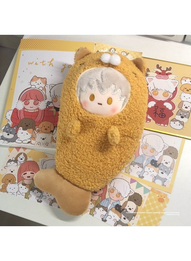 Cosmos Store Tempura Series 15cm Ob11 Size Cotton Doll Bjd Doll Baby Bag Yum Pain Bag-Color:Kitten Style Cloth Cover