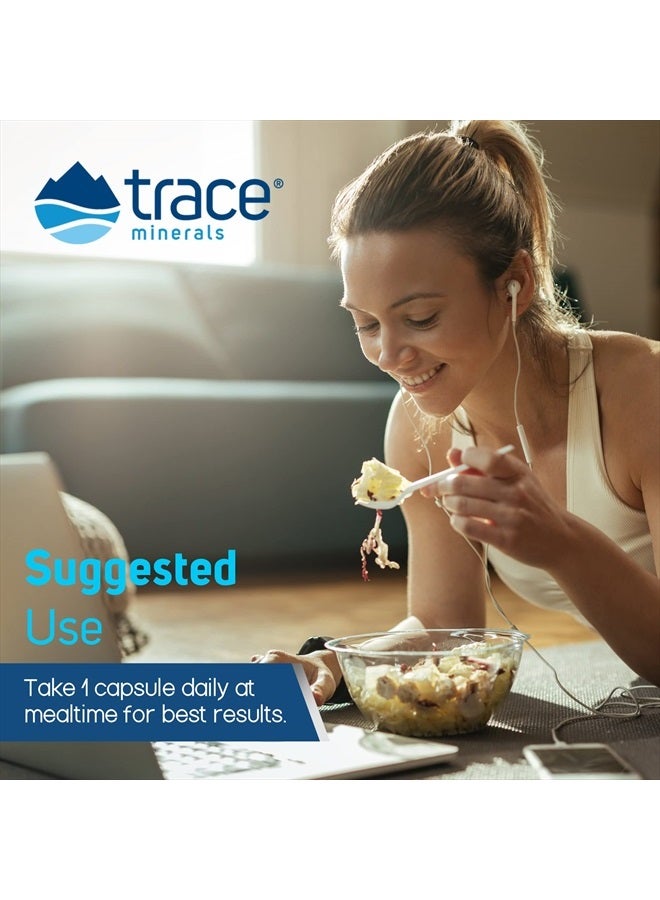 Trace Minerals Magnesium Glycinate Capsules | 120 mg Magnesium Supplement | 90 Count - Image 5