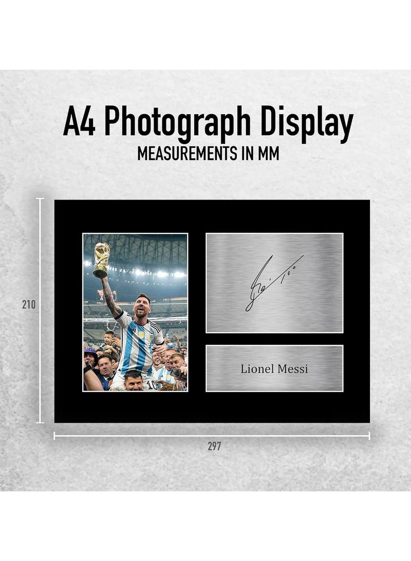 Today Idea Unframed A4 Autographed Picture of Lionel Messi | Perfect Gift for Argentina Football Fans and Supporters (Unframed A4 (Argentina Barcelona)) - Image 3
