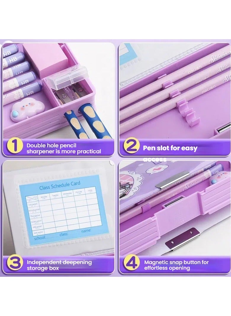 عام "حافظة أقلام كورومي متعددة الوظائف، حافظة أقلام للأولاد والبنات، صندوق أدوات مكتبية منظم وجذاب من كورومي، أفضل هدية للأطفال والمراهقين." - Image 3