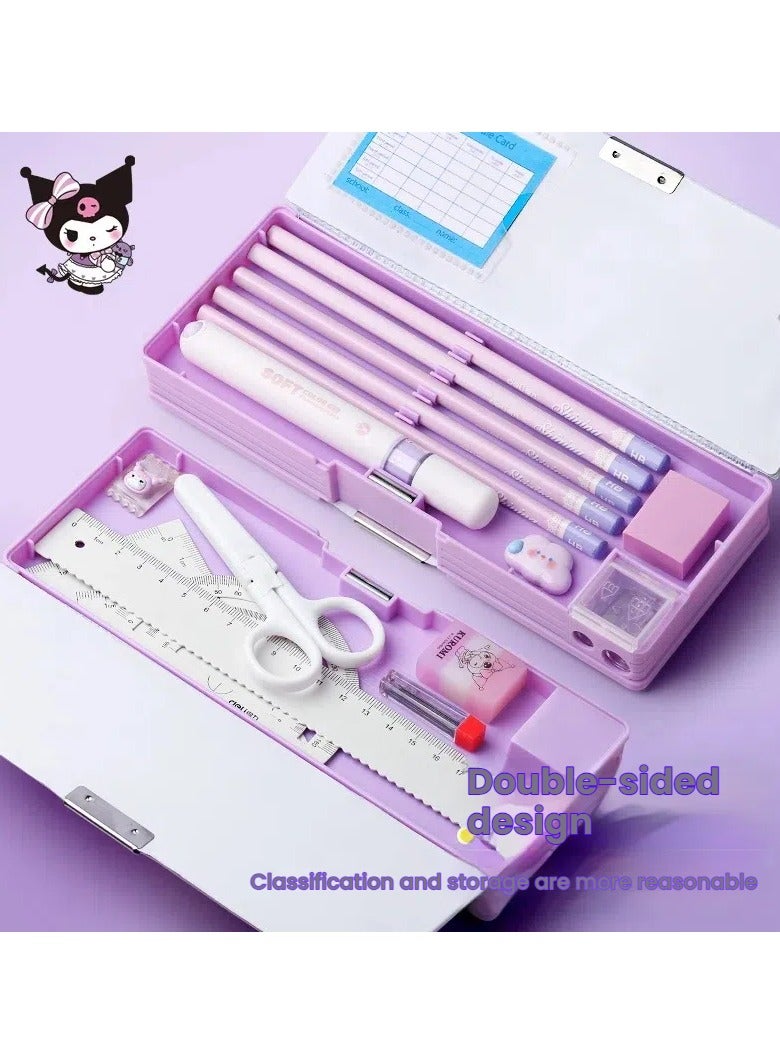 عام "حافظة أقلام كورومي متعددة الوظائف، حافظة أقلام للأولاد والبنات، صندوق أدوات مكتبية منظم وجذاب من كورومي، أفضل هدية للأطفال والمراهقين." - Image 4