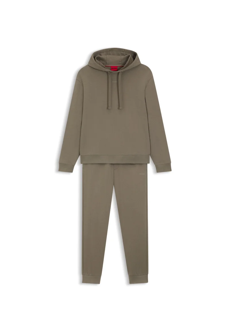 HUGO Two-piece relaxed-fit tracksuit with contrast logos