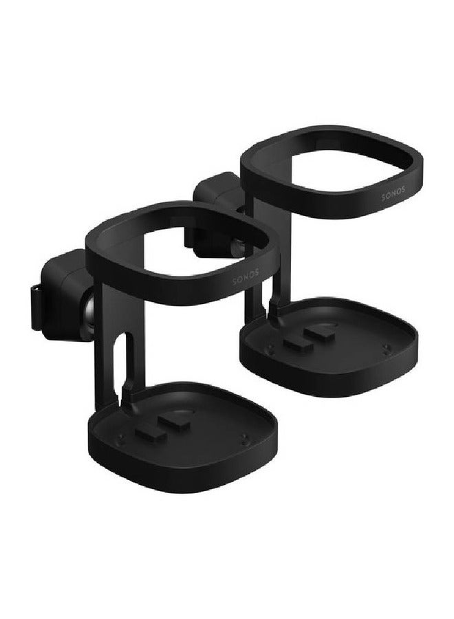 Sonos Wall Mounts for One and PLAY (Pair) S1WMPWW1BLK Black - Image 1
